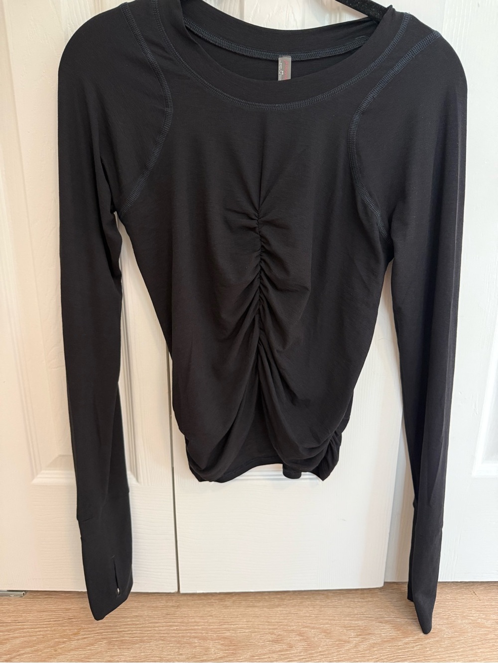 FP Movement by Free People Black Tempo Ruched Long-Sleeve Top - Picture 5 of 11